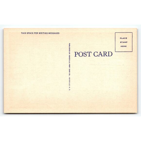 Vintage Linen Postcard Tennessee Street & Public Square Night Murphy NC - Picture 2 of 2